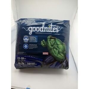 Goodnites Boys Nighttime Bedwetting Underwear, Size S/M (43-68 lbs), 42 Ct New